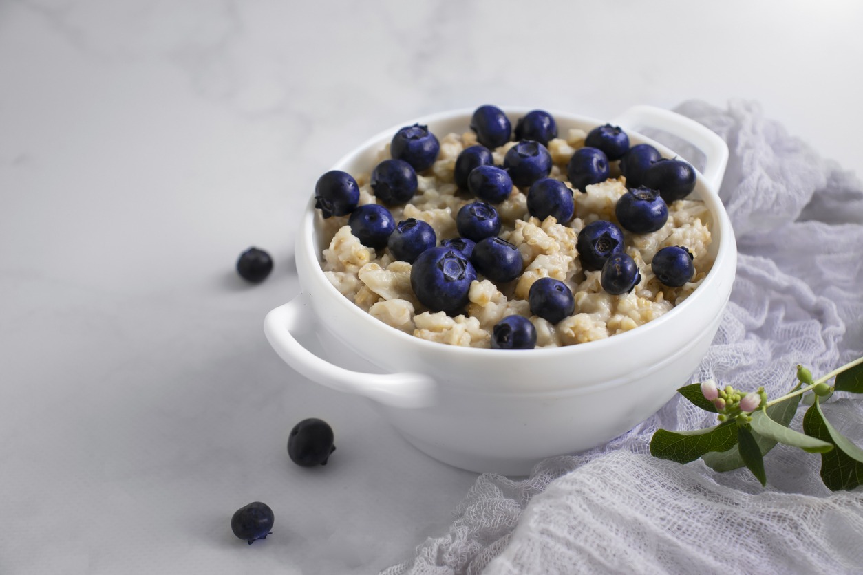 Flaxseed and Blueberry Oatmeal