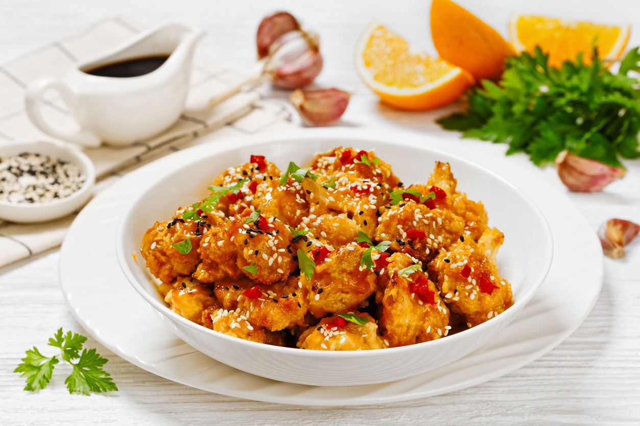 Glazed Orange Cauliflower