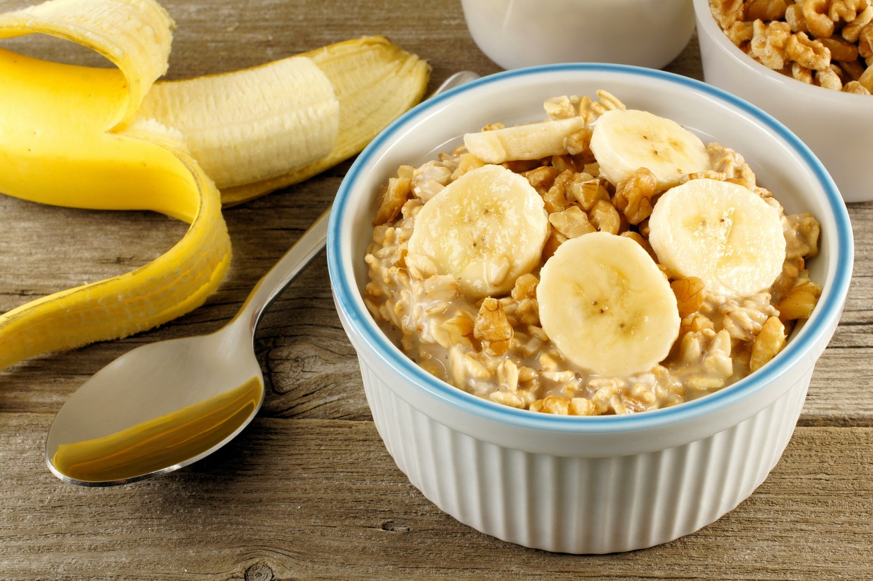 Banana Nut Flaxseed Oatmeal