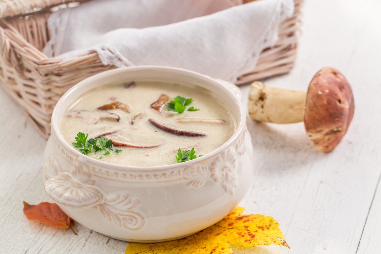 Creamy Mushroom Wild Rice Soup