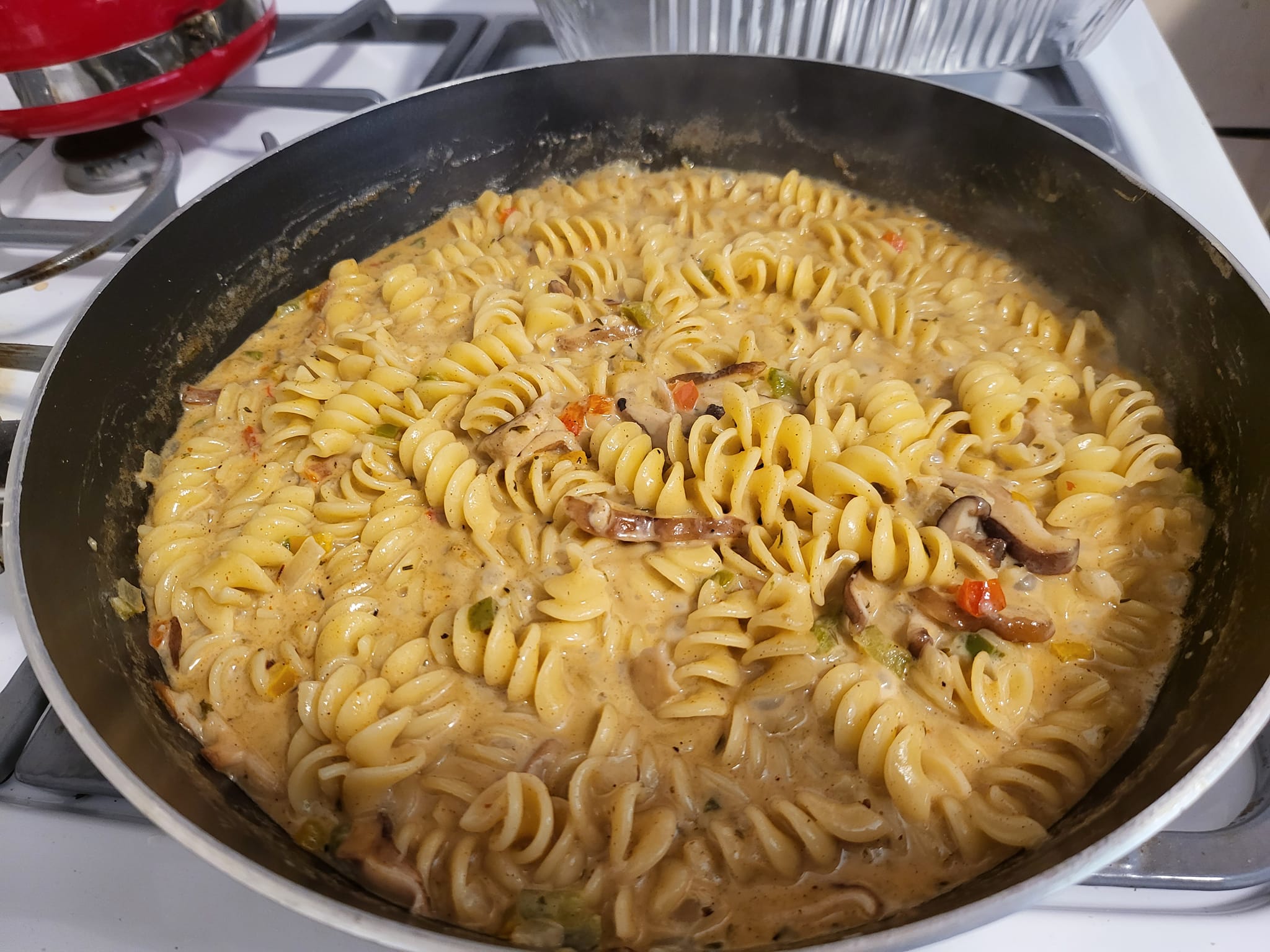 #WhatIAte: Vegan Rasta Pasta with Shiitake Mushrooms